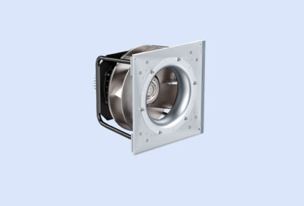 RadiPac EC radial fan from ebm-papst with an inlet nozzle for efficient airflow