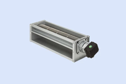 Querstromventilator von ebm-papst mit Walzenbauweise für gleichmäßige Luftverteilung bei geringem Geräuschpegel
