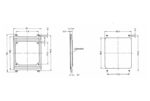 Drawing for oscillating frame, made of polypropylene 80x80